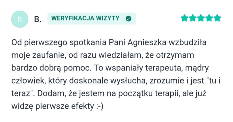 opinia Agnieszka Gnatiuk psychoterapeuta 6