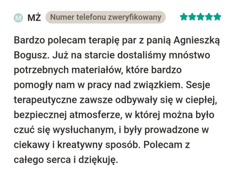 opinia Agnieszka bogusz znany lekarz