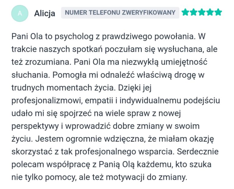 opinia Aleksandra Ziora-Walas 2
