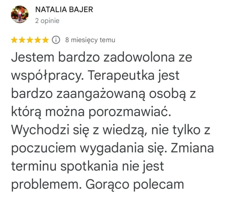 opinia Daniela Kuchar psychoterapeuta