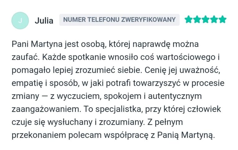 opinia Martyna Wielochwska zl