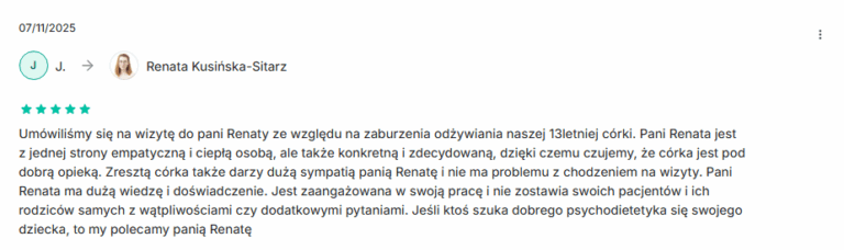 opinia Renata Kusińska-Sitarz