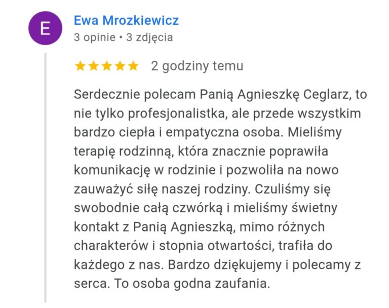 Agnieszka Ceglarz opinia