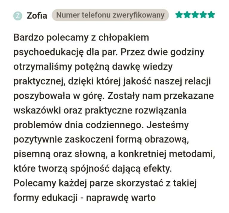 opinia Agnieszka Bogusz psycholog